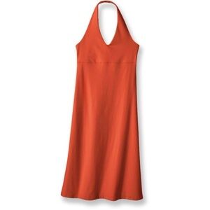 Patagonia Morning Glory Halter Tie Back Knee Length Dress Red Size Small